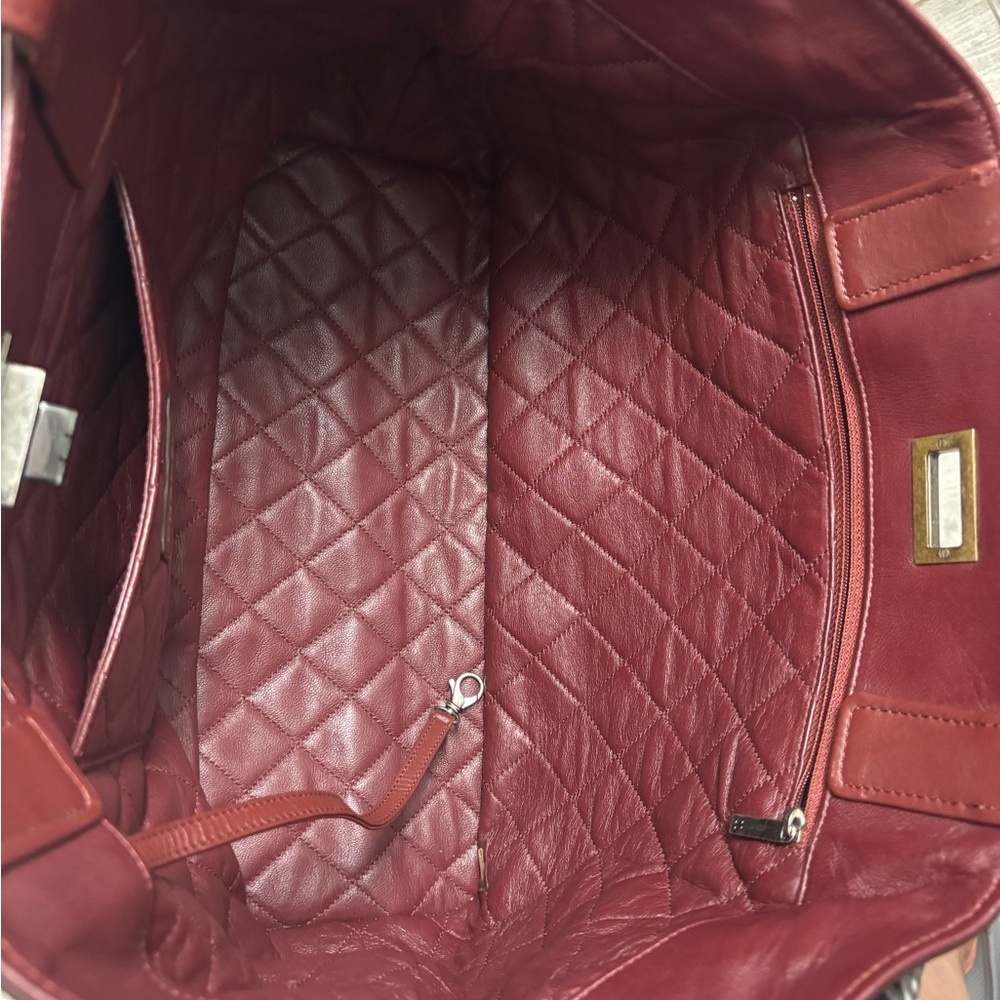 Chanel Mademoiselle Lock Chain Tote Glazed Calfskin Large - Picture 7 of 10